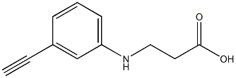 3-[(3-ethynylphenyl)amino]propanoic acid Struktur