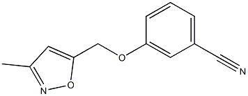 3-[(3-methyl-1,2-oxazol-5-yl)methoxy]benzonitrile Struktur