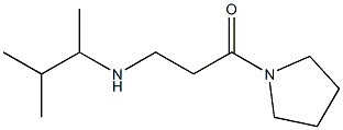 3-[(3-methylbutan-2-yl)amino]-1-(pyrrolidin-1-yl)propan-1-one Struktur