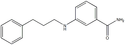 3-[(3-phenylpropyl)amino]benzamide Struktur