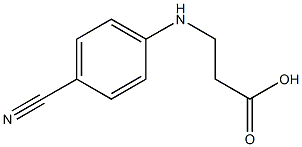 3-[(4-cyanophenyl)amino]propanoic acid Struktur