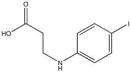 3-[(4-iodophenyl)amino]propanoic acid Struktur