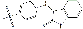 3-[(4-methanesulfonylphenyl)amino]-2,3-dihydro-1H-indol-2-one Struktur