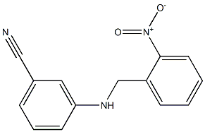 3-{[(2-nitrophenyl)methyl]amino}benzonitrile Struktur