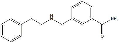 3-{[(2-phenylethyl)amino]methyl}benzamide Struktur