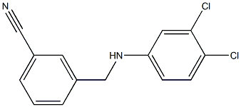 3-{[(3,4-dichlorophenyl)amino]methyl}benzonitrile Struktur