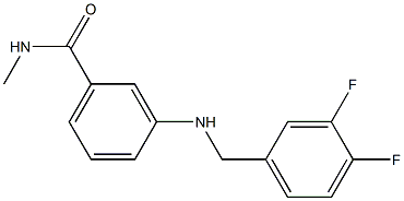 3-{[(3,4-difluorophenyl)methyl]amino}-N-methylbenzamide Struktur