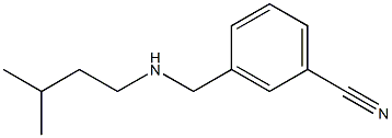 3-{[(3-methylbutyl)amino]methyl}benzonitrile Struktur