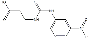 3-{[(3-nitrophenyl)carbamoyl]amino}propanoic acid Struktur