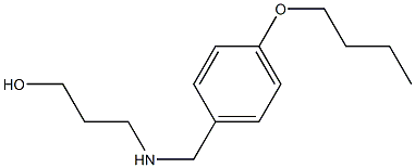 3-{[(4-butoxyphenyl)methyl]amino}propan-1-ol Struktur