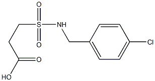 3-{[(4-chlorophenyl)methyl]sulfamoyl}propanoic acid Struktur