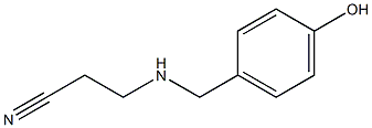 3-{[(4-hydroxyphenyl)methyl]amino}propanenitrile Struktur