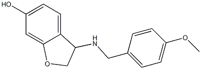 3-{[(4-methoxyphenyl)methyl]amino}-2,3-dihydro-1-benzofuran-6-ol Struktur