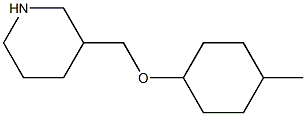 3-{[(4-methylcyclohexyl)oxy]methyl}piperidine Struktur