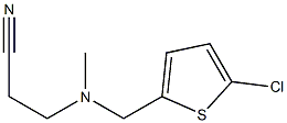 3-{[(5-chlorothiophen-2-yl)methyl](methyl)amino}propanenitrile Struktur