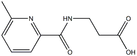 3-{[(6-methylpyridin-2-yl)carbonyl]amino}propanoic acid Struktur