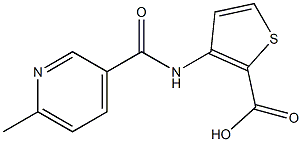 3-{[(6-methylpyridin-3-yl)carbonyl]amino}thiophene-2-carboxylic acid Struktur