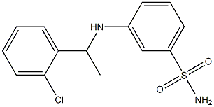 3-{[1-(2-chlorophenyl)ethyl]amino}benzene-1-sulfonamide Struktur