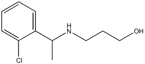 3-{[1-(2-chlorophenyl)ethyl]amino}propan-1-ol Struktur