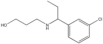 3-{[1-(3-chlorophenyl)propyl]amino}propan-1-ol Struktur