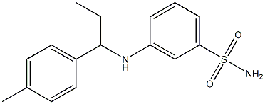 3-{[1-(4-methylphenyl)propyl]amino}benzene-1-sulfonamide Struktur