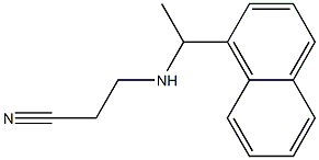 3-{[1-(naphthalen-1-yl)ethyl]amino}propanenitrile Struktur