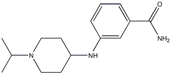 3-{[1-(propan-2-yl)piperidin-4-yl]amino}benzamide Struktur