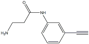 3-amino-N-(3-ethynylphenyl)propanamide Struktur