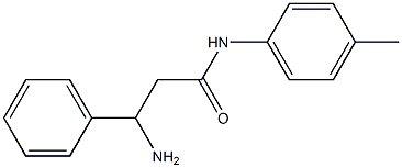 3-amino-N-(4-methylphenyl)-3-phenylpropanamide Struktur