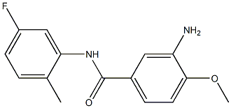 3-amino-N-(5-fluoro-2-methylphenyl)-4-methoxybenzamide Struktur