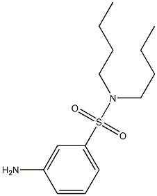 3-amino-N,N-dibutylbenzene-1-sulfonamide Struktur