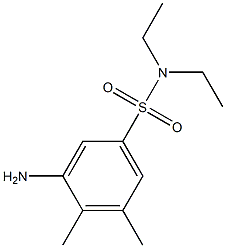 3-amino-N,N-diethyl-4,5-dimethylbenzene-1-sulfonamide Struktur