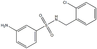 3-amino-N-[(2-chlorophenyl)methyl]benzene-1-sulfonamide Struktur