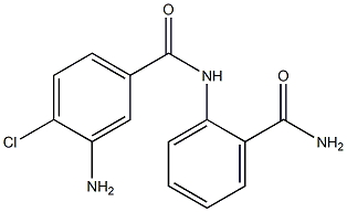 3-amino-N-[2-(aminocarbonyl)phenyl]-4-chlorobenzamide Struktur