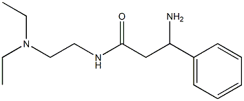 3-amino-N-[2-(diethylamino)ethyl]-3-phenylpropanamide Struktur