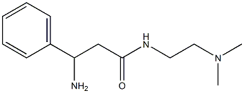 3-amino-N-[2-(dimethylamino)ethyl]-3-phenylpropanamide Struktur