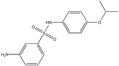 3-amino-N-[4-(propan-2-yloxy)phenyl]benzene-1-sulfonamide Struktur