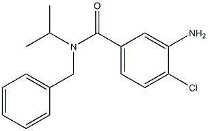 3-amino-N-benzyl-4-chloro-N-(propan-2-yl)benzamide Struktur