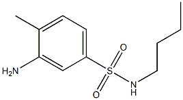 3-amino-N-butyl-4-methylbenzene-1-sulfonamide Struktur