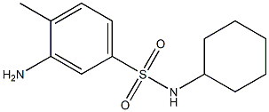 3-amino-N-cyclohexyl-4-methylbenzene-1-sulfonamide Struktur