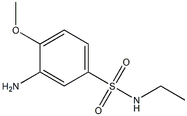 3-amino-N-ethyl-4-methoxybenzene-1-sulfonamide Struktur