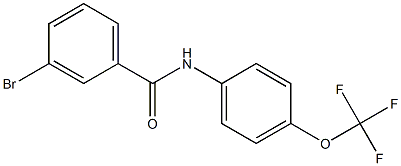 3-bromo-N-[4-(trifluoromethoxy)phenyl]benzamide Struktur