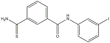 3-carbamothioyl-N-(3-iodophenyl)benzamide Struktur