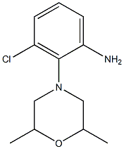 3-chloro-2-(2,6-dimethylmorpholin-4-yl)aniline Struktur