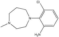 3-chloro-2-(4-methyl-1,4-diazepan-1-yl)aniline Struktur