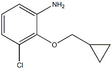 3-chloro-2-(cyclopropylmethoxy)aniline Struktur