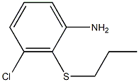 3-chloro-2-(propylsulfanyl)aniline Struktur