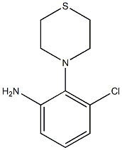 3-chloro-2-(thiomorpholin-4-yl)aniline Struktur