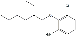 3-chloro-2-[(2-ethylhexyl)oxy]aniline Struktur