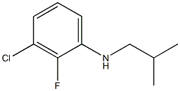 3-chloro-2-fluoro-N-(2-methylpropyl)aniline Struktur